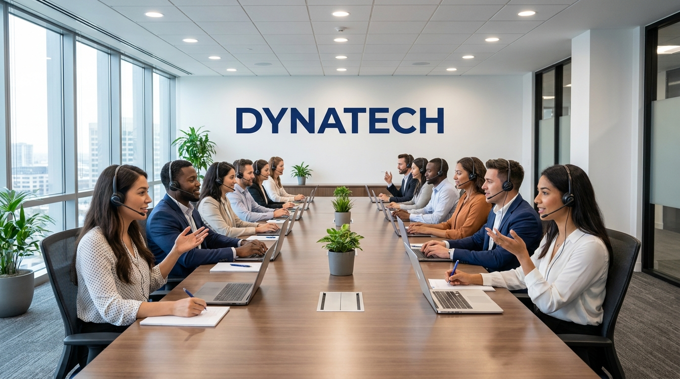 The DynaTech team at the office